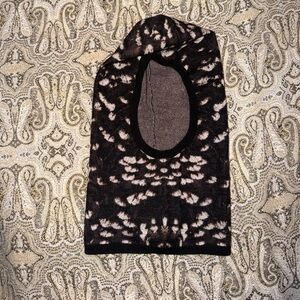 COS Black and White Balaclava (100% Wool)